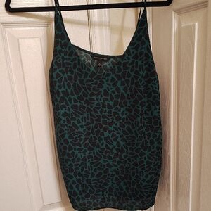 Banana Republic Teal and Black Camisole
